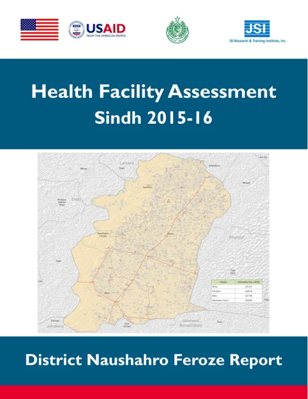 Health Facility Assessment Sindh 2015-2016: District Naushahro Feroze