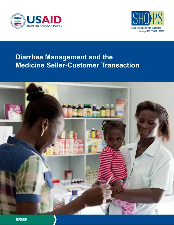 Diarrhea Management and the Medicine Seller-Customer Transaction