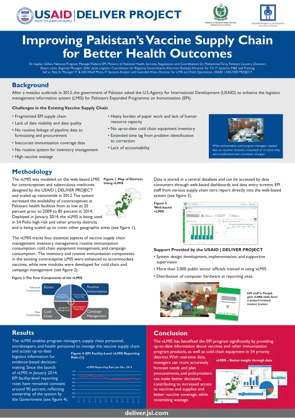 Improving Pakistan’s Vaccine Supply Chain for Better Health Outcomes