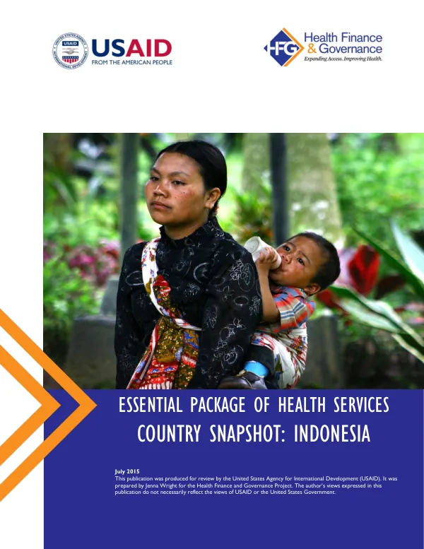 Essential Package of Health Services Country Snapshot: Indonesia