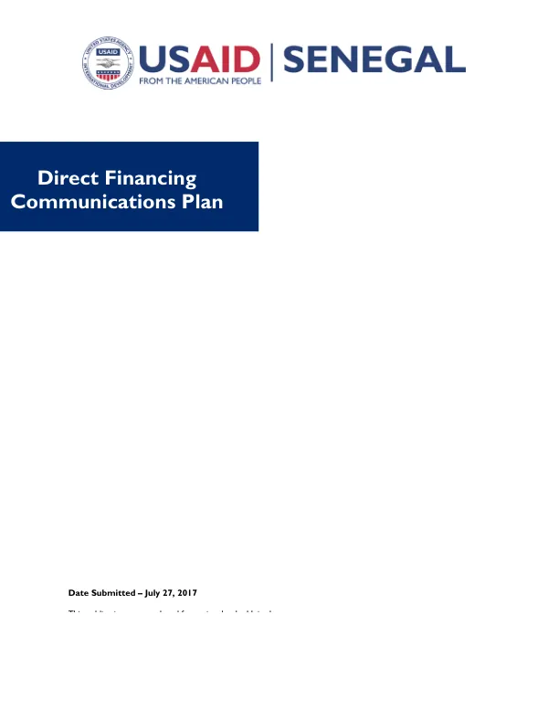 A report to Congress on the $75 million FY09 food security strategy : targeted agriculture funds