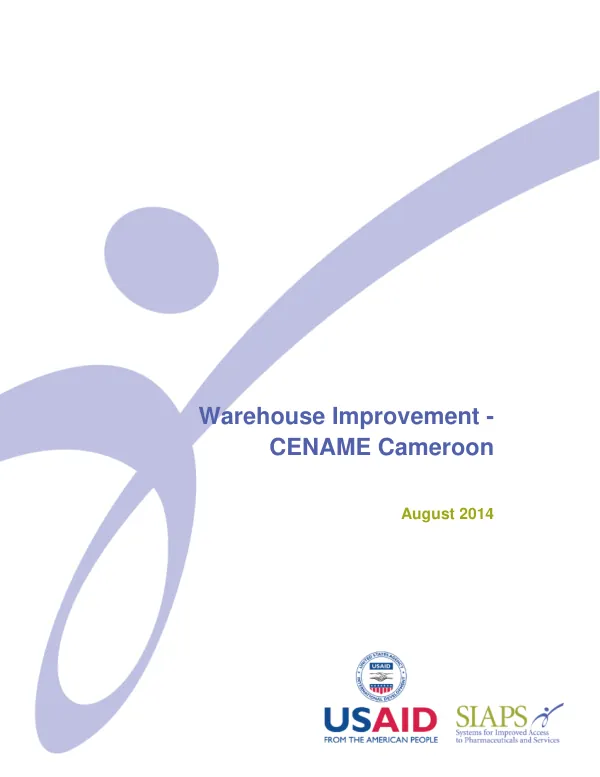 Warehouse Improvement - CENAME Cameroon