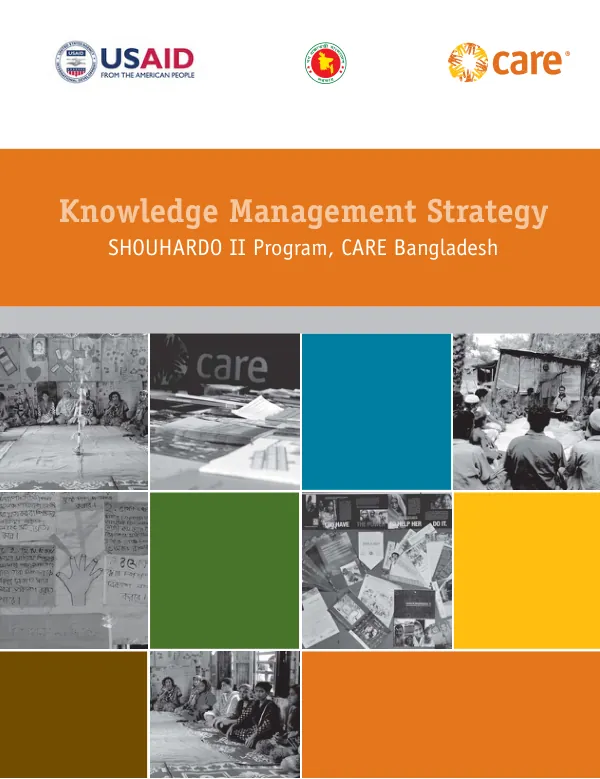 CARE Bangladesh Knowledge Management Strategy SHOUHARDO II Program