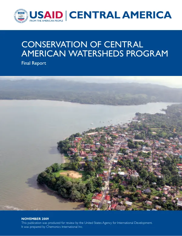 Conservation Central American watersheds program : final report