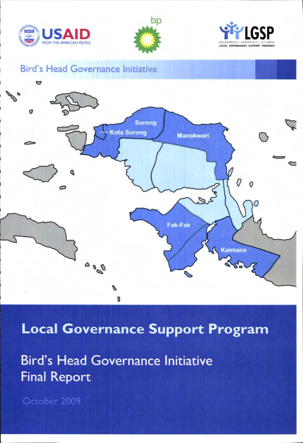 Local governance support program, Bird"s Head governance initiative : final report