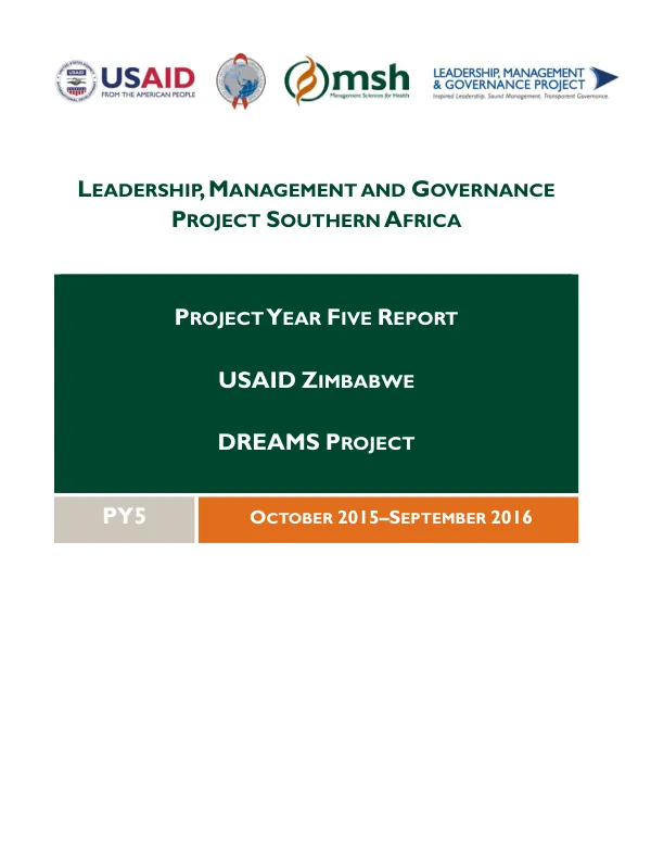 Annual report : fiscal year 2009 (October 1, 2008-September 30, 2009) -- national implementation of training in resiliency-building for caregivers of orphans and vulnerable children in South Africa
