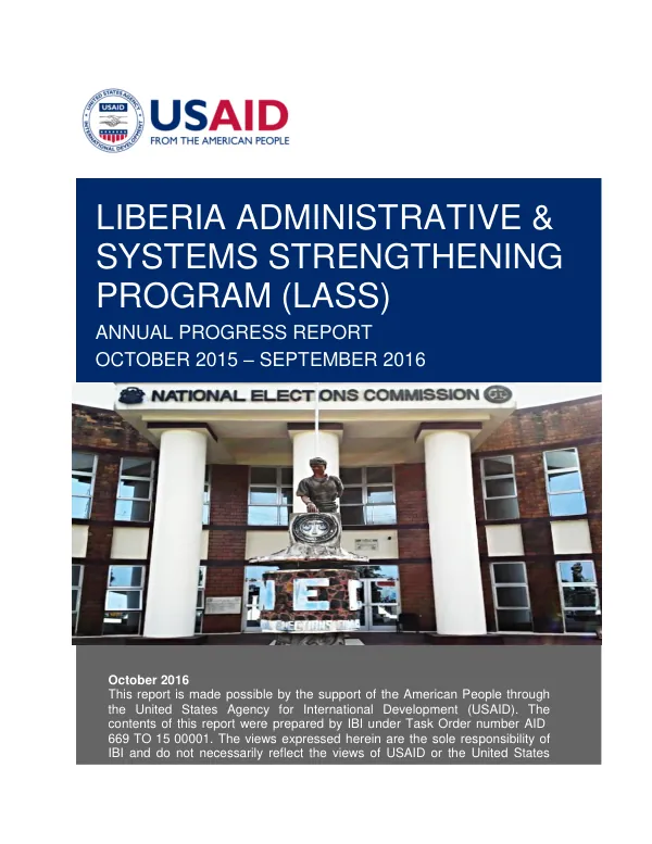 Scaling-up the Malawi community security : leadership development program -- concept paper to USAID/Malawi