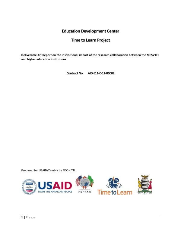 2009 outcome monitoring survey : USAID/Madagascar programs