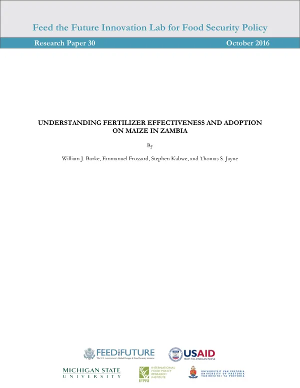 Improving food security in Africa : highlights of 25 years of research, capacity-building, and outreach