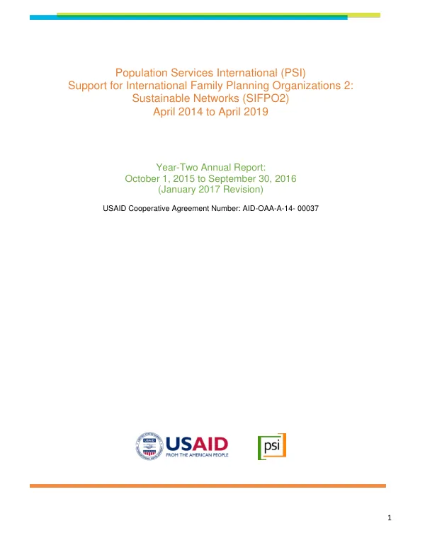 Health and education program summary