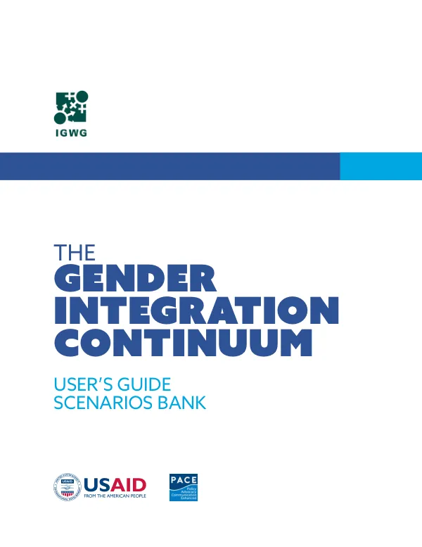 THEGENDERINTEGRATIONCONTINUUMUSER’S GUIDESCENARIOS BANK