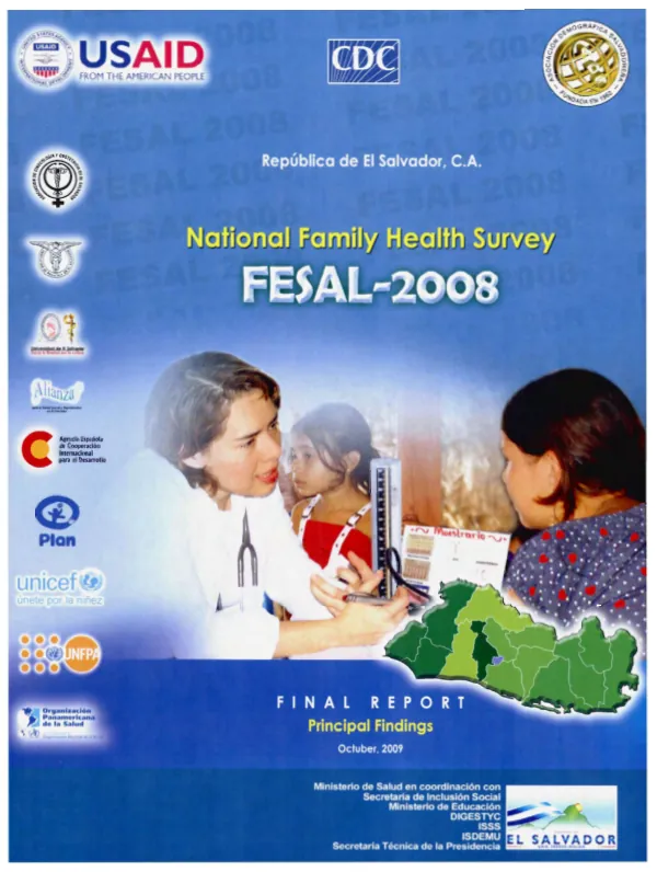 National family health survey, FESAL-2008 : final report principal findings