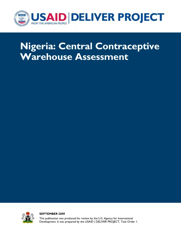 Nigeria : central contraceptive warehouse assessment