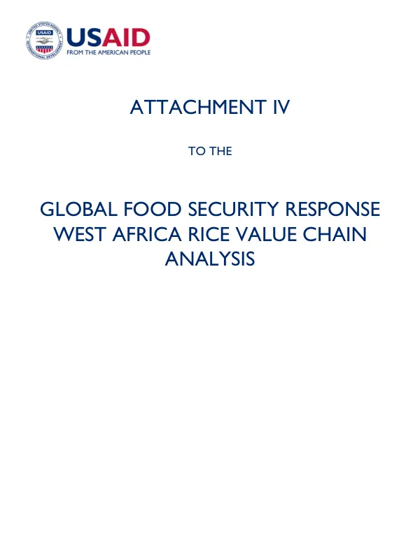 Global food security response : Nigeria rice study