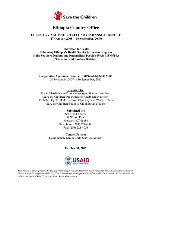 PSI SIFPO2 Year Two Annual Report