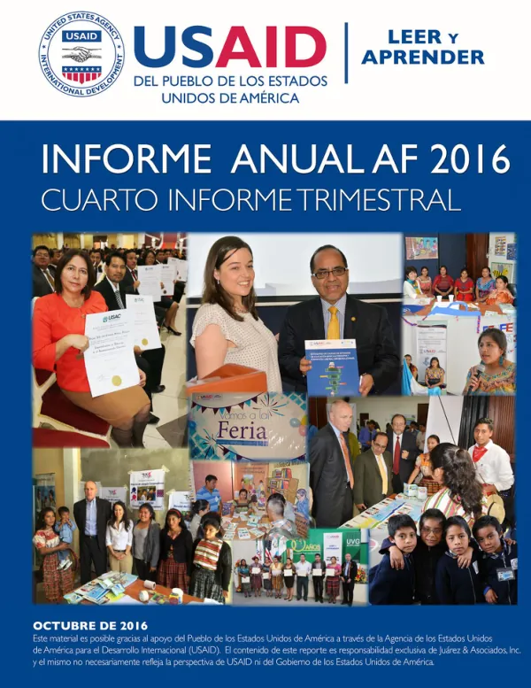 Informe Anual y Cuarto Informe Trimestral FY2016