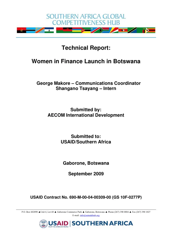 UGANDA VOUCHER PLUS ACTIVITY FIRST YEAR WORK PLAN JANUARY 29, 2016 – SEPTEMBER 30, 2016