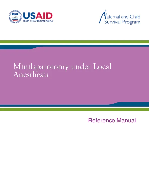 Minilaparotomy under Local Anesthesia
