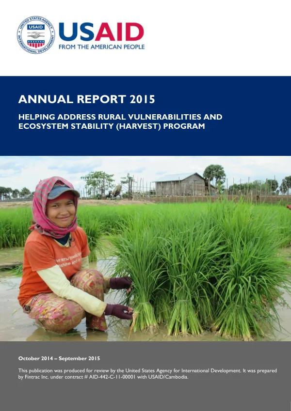 Inform Asia: USAID’s Health Research Program Associate award 2 annual report September 24, 2015 - September 30, 2016