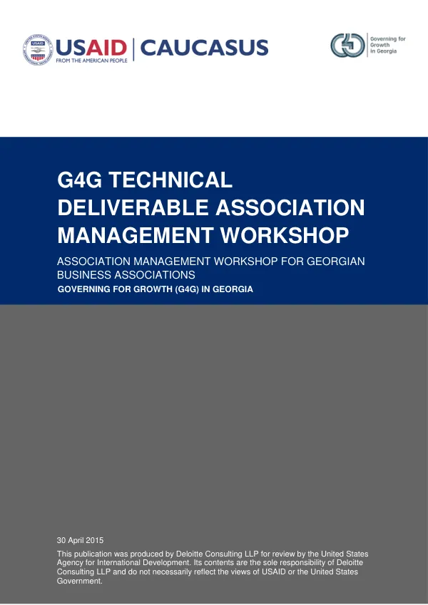 Association Management Workshop-Report