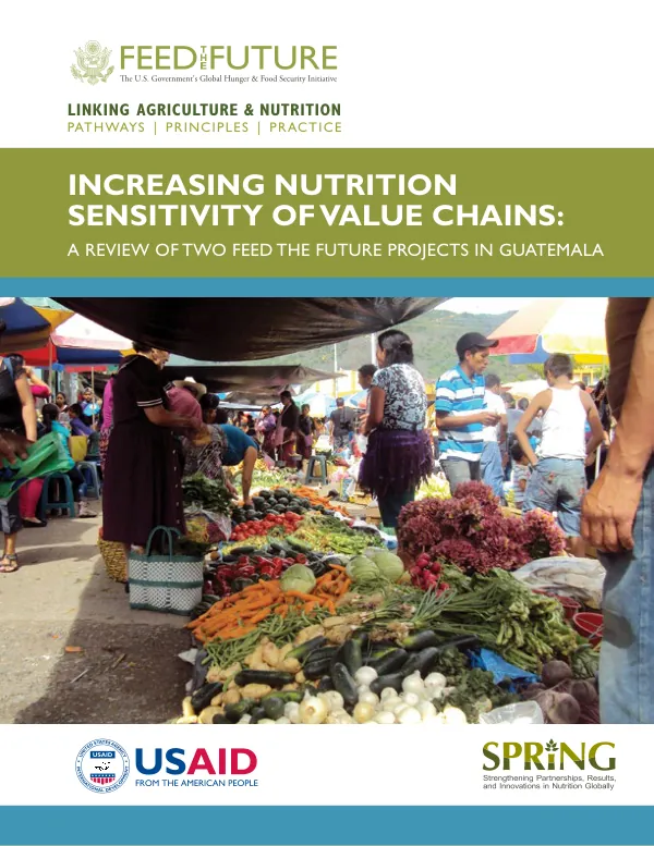 Increasing Nutrition Sensitivity of Value Chains: A Review of Two Feed the Future Projects in Guatemala