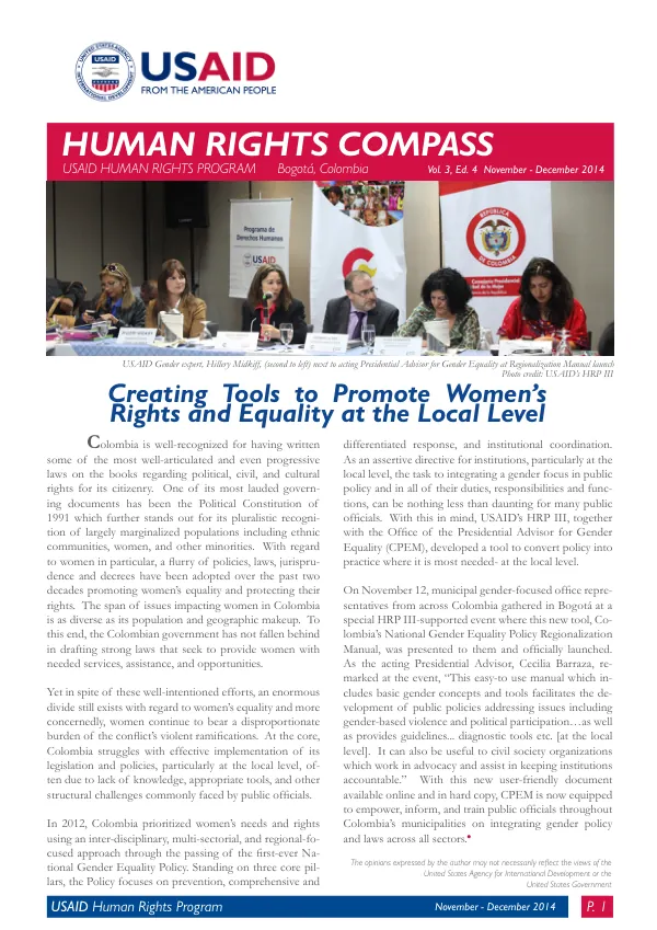 Human Rights Compass, Vol. 3, Ed. 4, November-December 2014