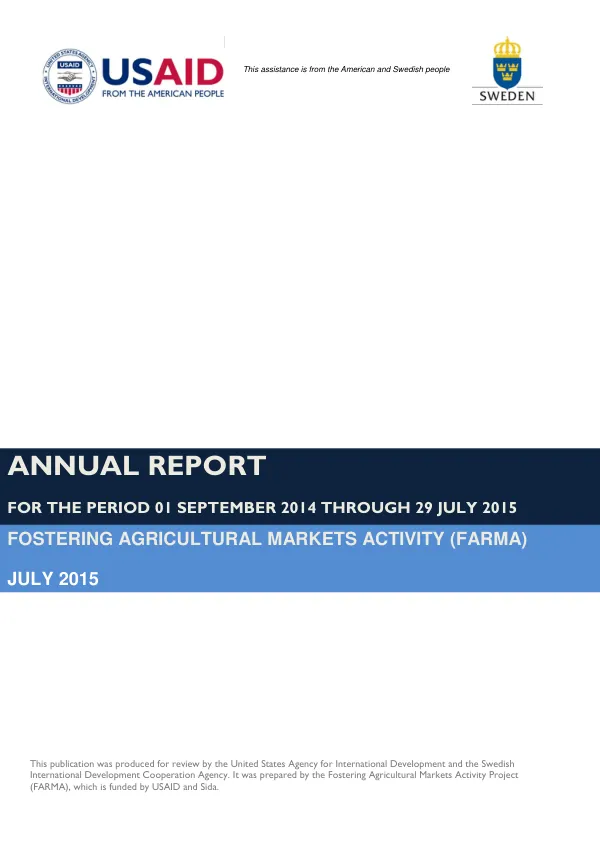FARMA Annual Report 2015