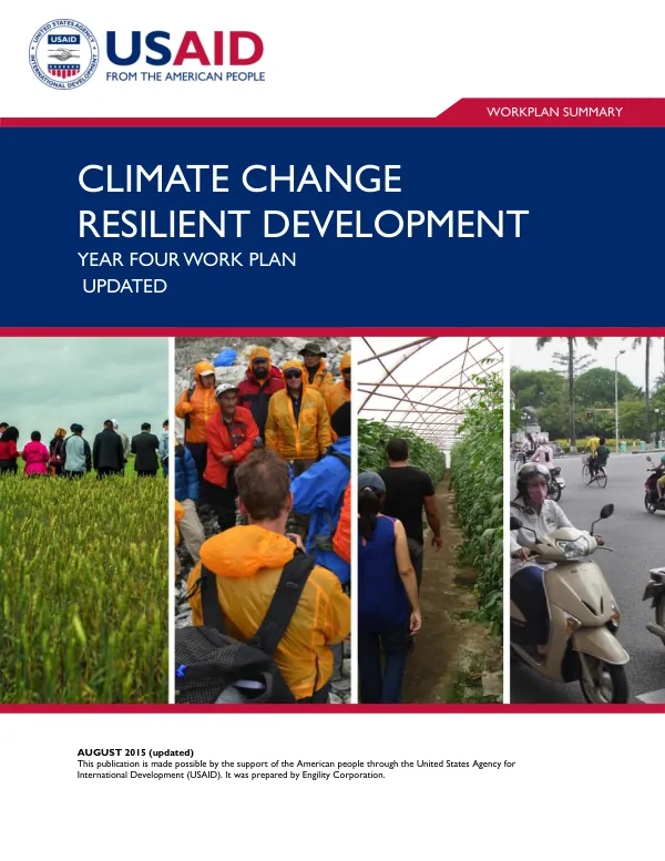 Climate Change Resilient Development Year 4 Work Plan