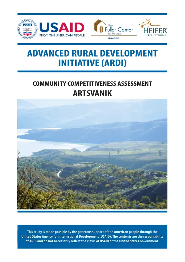 COMMUNITY COMPETITIVENESS ASSESSMENT ARTSVANIK COMMUNITY ARMENIA