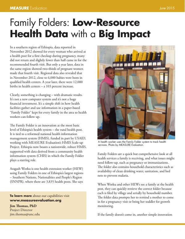 Family Folders: Low-Resource Health Data with a Big Impact