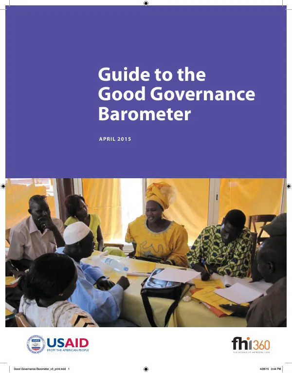 Guide to the Good Governance Barometer