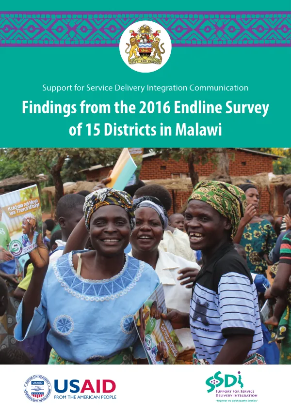 Findings from the 2016 Endline Survey of 15 Districts in Malawi