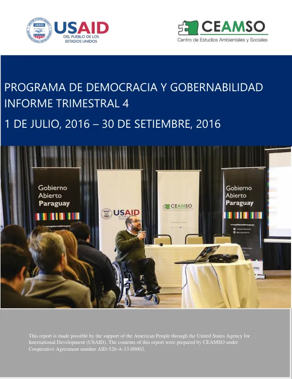 Programa de Democracia y Gobernabilidad