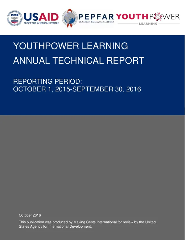 YouthPower Learning Annual Technical Report