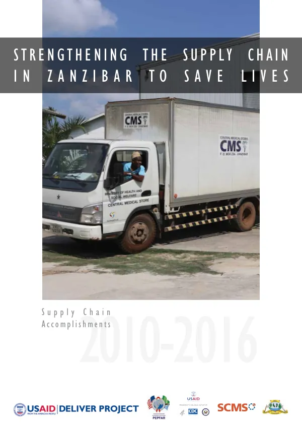 Strengthening the Supply Chain in Zanzibar to Save Lives: Supply Chain Accomplishments