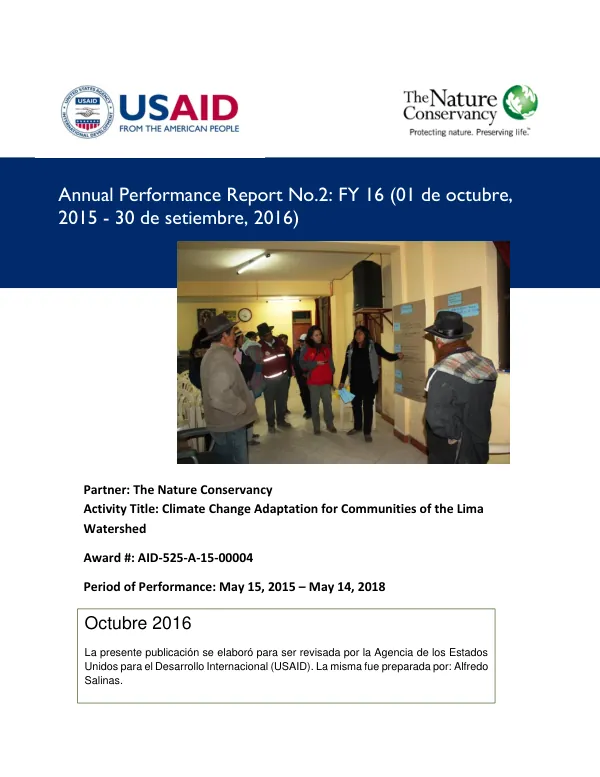 AID-525-A-15-00004 TNC Annual Report FY16 & QR Q4 FY16