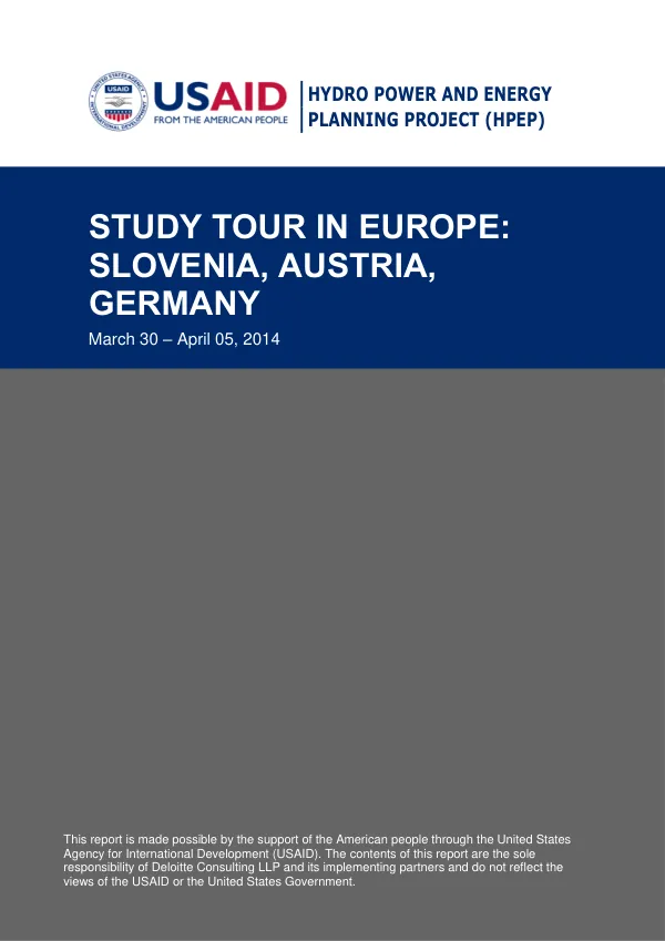 HPEP"s Study Tour in Europe - Trip Report