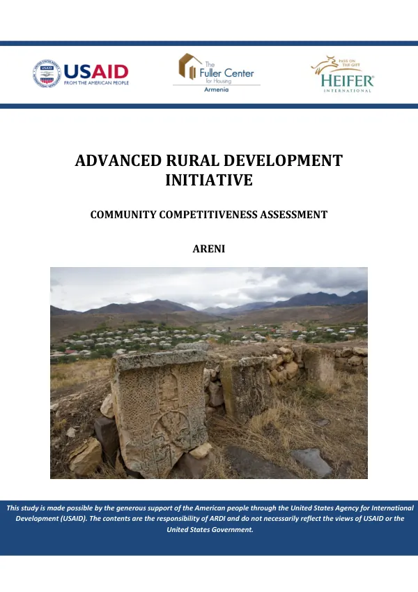 COMMUNITY COMPETITIVENESS ASSESSMENT ARENI