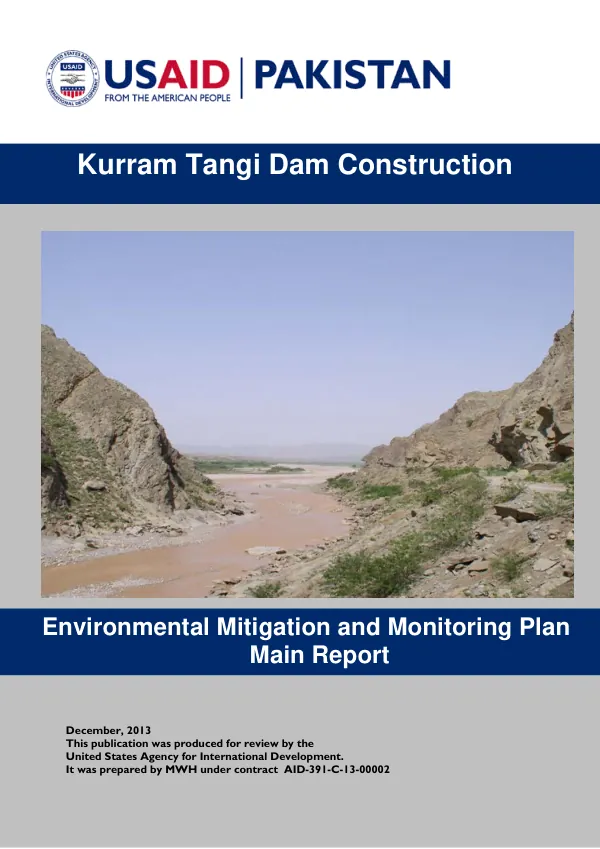 USAID EAKTDC Environmental Mitigation and Monitoring Plan Main Report