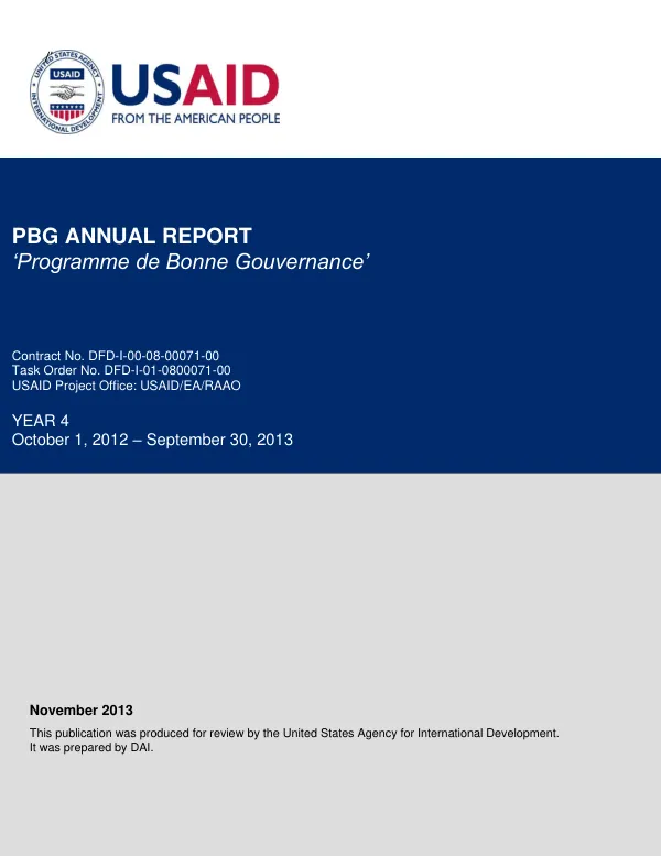 PBG Annual Report Year 4