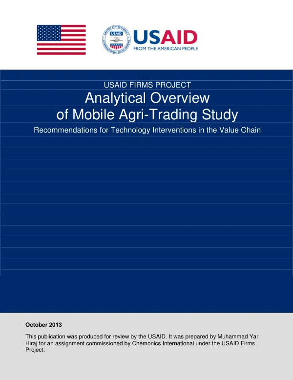 Analytical Overview of Mobile Agri Trading System