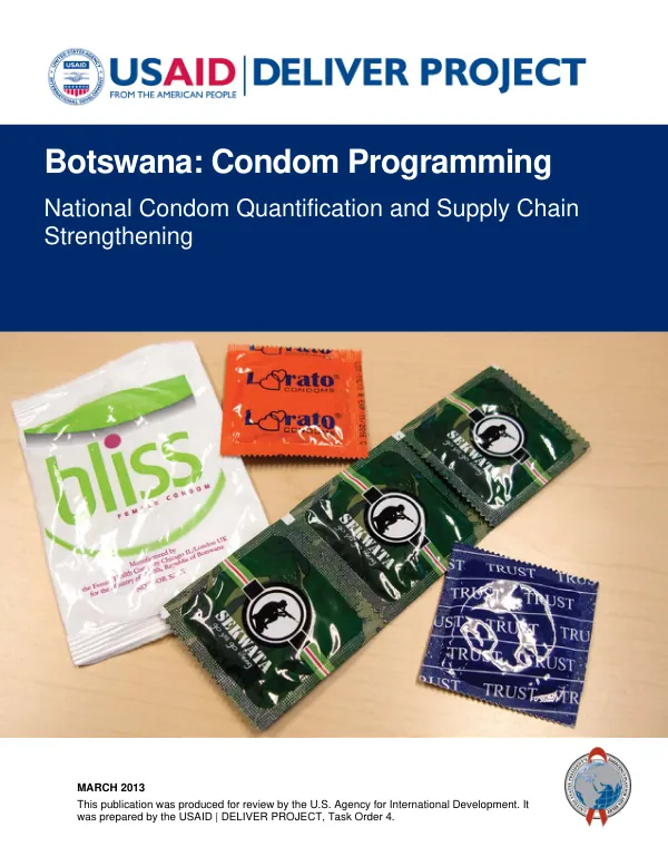 Botswana: Condom Programming; National Quantification and Supply Chain Strengthening