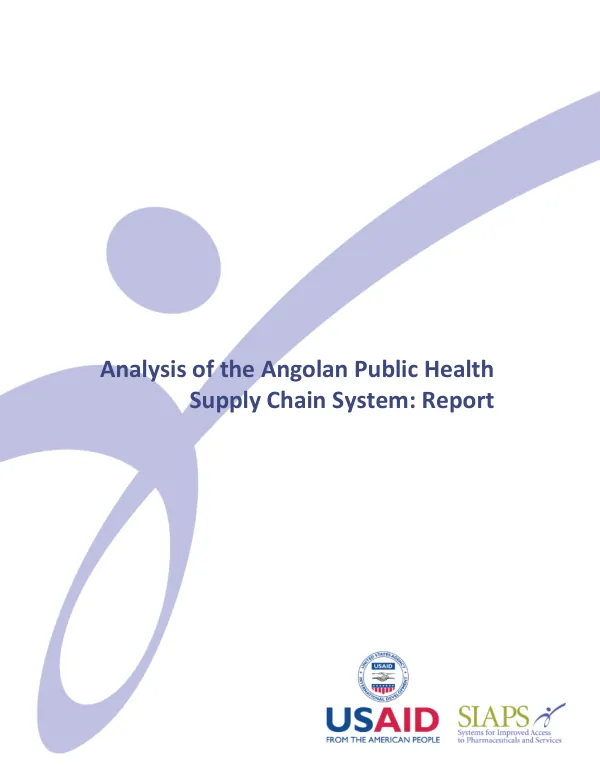 Analysis of the Angolan Public Health Supply Chain System