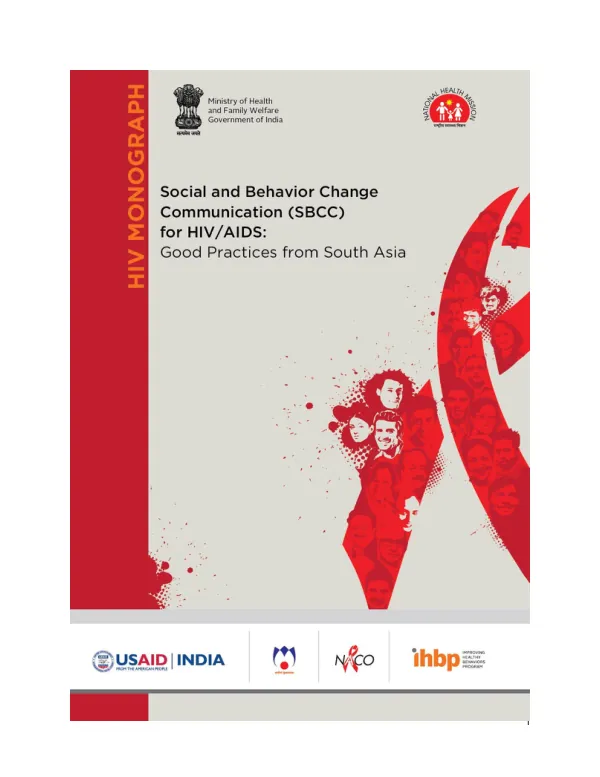 Social and Behavior Change Communication (SBCC) for HIV/AIDS: Good Practices from South Asia