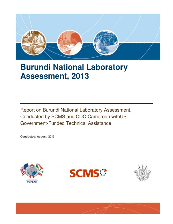 Burundi National Laboratory Assessment, 2013