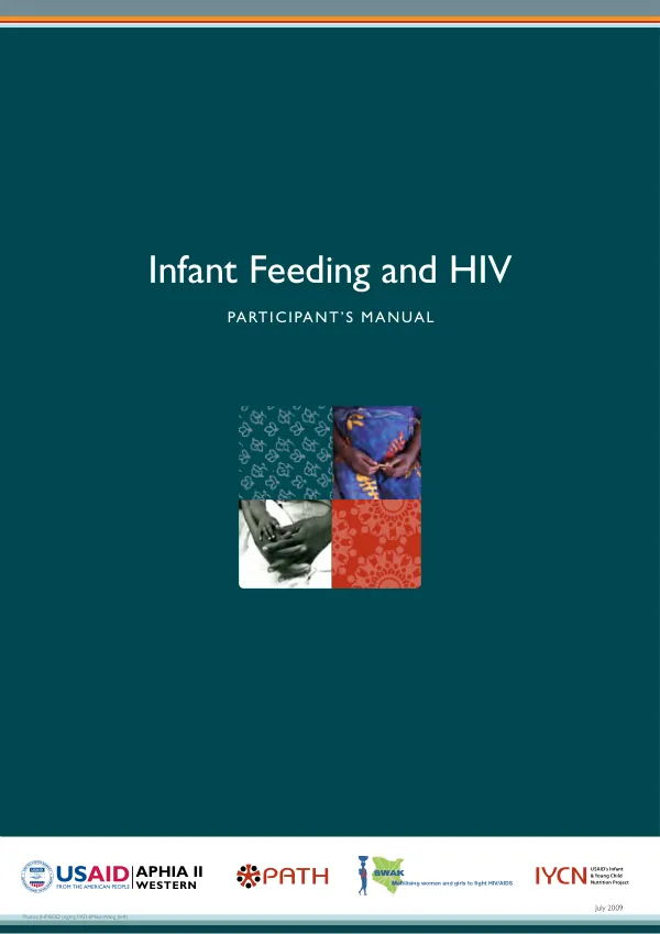 Infant feeding and HIV : participant"s manual