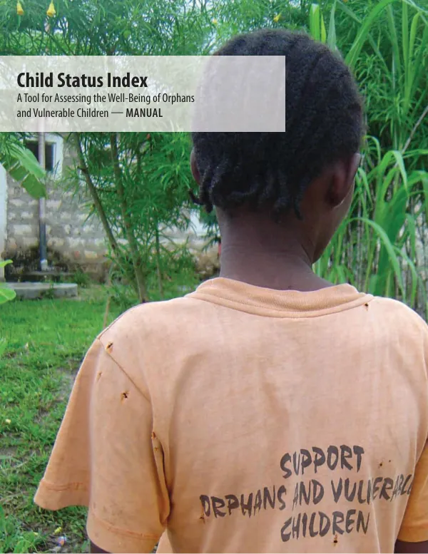 Child status index : a tool for assessing the well-being of orphans and vulnerable children -- manual
