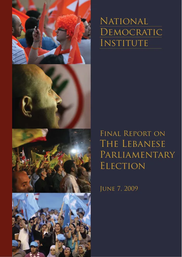 National Democratic Institute (NDI) final report on the Lebanese parliamentary election