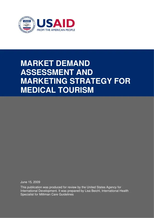 Market demand assessment and marketing strategy for medical tourism