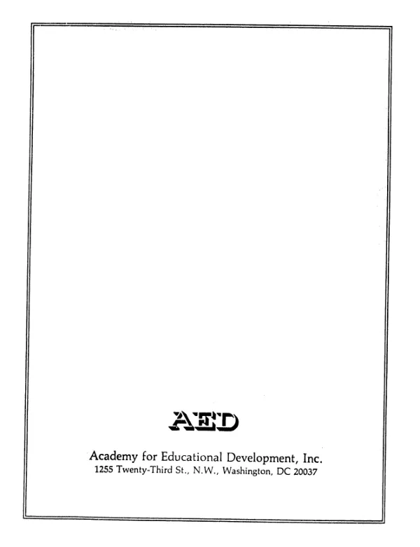 West Bank and Gaza - AMIDEAST, human resources development project : an assessment